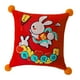 thumbnail image 2 of Funda De Almohada De Conejo De Año Nuevo Chino Para El Estilo De Decoración Del Festival De Primavera A, 2 of 3