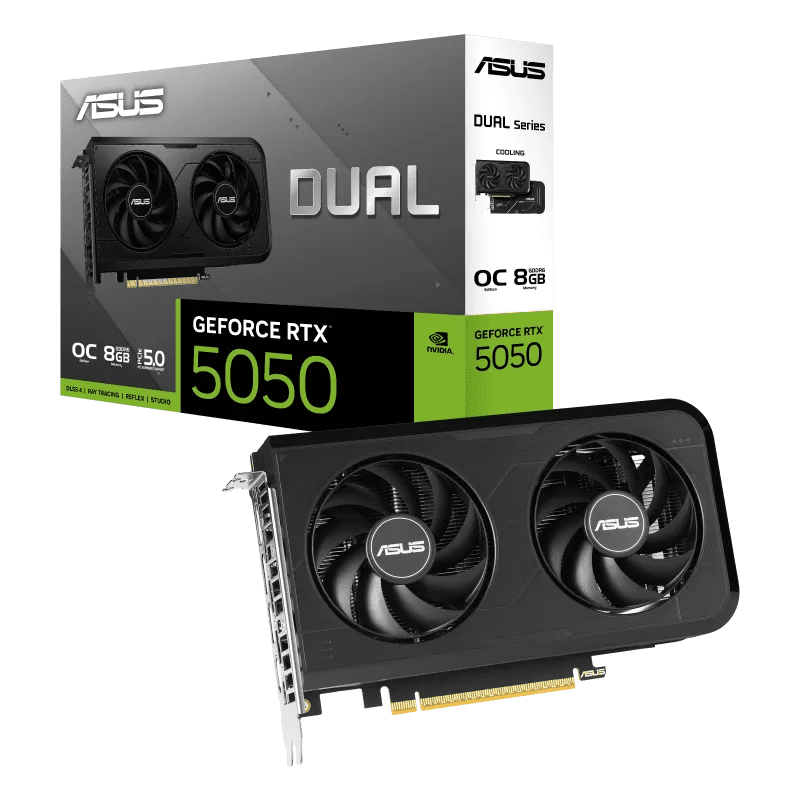 Tarjeta De Video Asus Dual Nvidia Geforce Rtx 5050 Oc Edition 8gb Gddr6, 128bit, 20gb/s, Pcie 5.0
