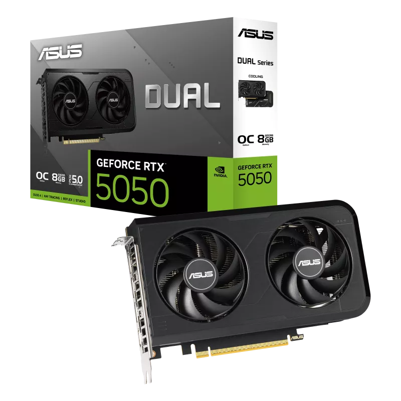 Tarjeta De Video Asus Dual Nvidia Geforce Rtx 5050 Oc Edition 8Gb Gddr6, 128Bit, 20Gb/S, Pcie 5.0