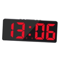 Bothyi - Despertador Electrónico Digital Snooze Usb Pantalla Grande Dimmer Calendario Rojo