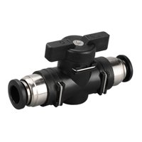 Magideal - Conectores De Aire, Conector Recto De Conexión Rápida, Conectores A Presión, Válvula De Bola, Conectores De Manguera De Aire, Válvula De Control De Fl Buc 10Mm