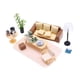 thumbnail image 3 of Juego De Muebles Para Casa De Muñecas, Juego De Mesa En Miniatura, Silla, Lámpara De Pie, 3 of 5