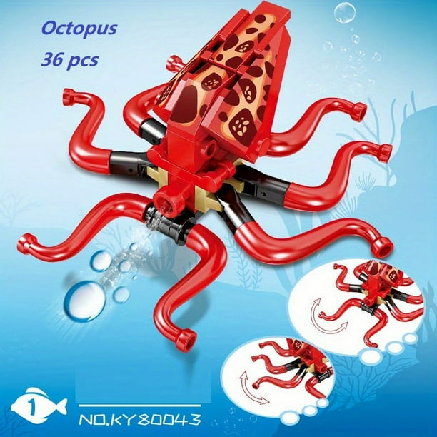 Lovely Sea Animals Building Blocks Toys Early Educational Toy For Kids Christmas Gift