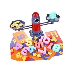 Bothyi - Rocket Balance Scale Juego De Mesa Número De Matemáticas Juguete De Aprendizaje Para Niños Niño