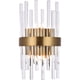 thumbnail image 1 of Aplique de Pared Elegant Lighting Dallas 36 cm Cristal Dorado 110V, 1 of 8