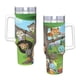 thumbnail image 4 of Bimi Boo y Amigos Vaso aislado de acero inoxidable con asa, diseño temático, regalo para familia, amigos y fans; incluye pajita y encaja en el portavasos estándar, 40 oz, 4 of 6