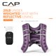 thumbnail image 2 of Chaleco con peso CAP de 9 kg para mujer y hombre, reflectante, 20 lb, morado, 2 of 9