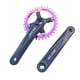 thumbnail image 4 of Juego de bielas de una sola velocidad, juego de bielas para bicicletas de montaña, 170 mm, con piñón estrecho, ancho y plato redondo de repuesto (104 34T, 4 of 5