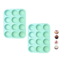 Genérico - Pack X2 Molde Cupcakes Molde 12 Magdalena Molde Muffin 12