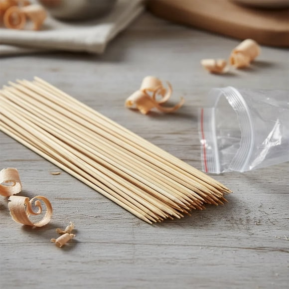 Brochetas Pinchos de Palitos De Bambú De 40cm X40 Unidades