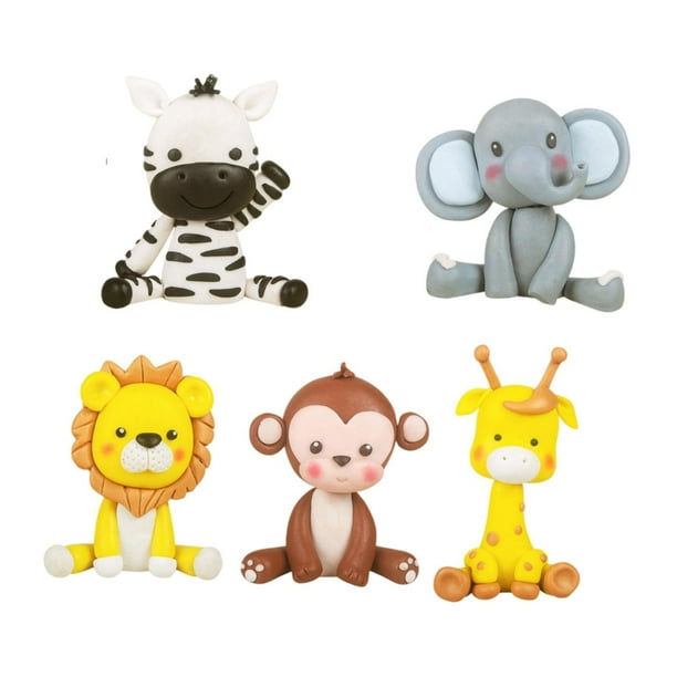 5 Figuras De Animales Para Decorar Tartas, Para Colocar En El Centro De La Mesa O En El Armario De La TV