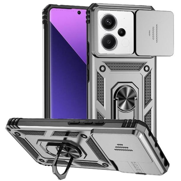 Estuche GANGXUN para Xiaomi Redmi Note 13 Pro 5G, soporte giratorio 360°, estilo mecánico y magnético