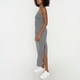 thumbnail image 3 of Vestido Mujer Largo Escote V Print Flores Negro Corona, 3 of 5