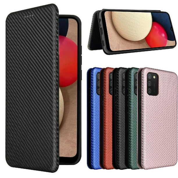Funda Flip para FOXDOCK Samsung Galaxy A02S - Funda magnética de negocios, funda protectora delgada