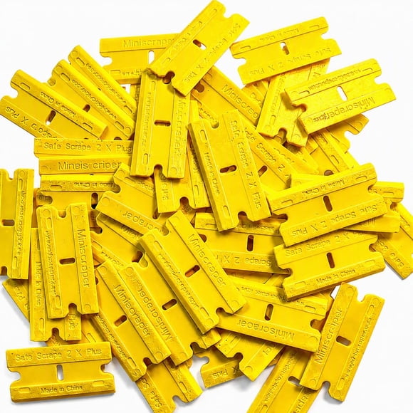 Cuchillas de plástico de doble filo Miniscraper 100 piezas