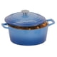 thumbnail image 1 of Olla holandesa BAKKENMASTER de hierro fundido esmaltado azul de 5,7 L, 1 of 9