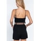 thumbnail image 5 of Romper CCwholesalesclothings Sweetheart Neck Belted Negro, 5 of 5