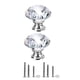 thumbnail image 1 of Pomo De Cristal En Forma De Diamante De 2 Piezas 30 Mm 1 18 Pulgadas Con Tornillos De 3, 1 of 7