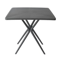 Escandinavia - Mesa Cocina Terraza Jardín Cuadrada Elvan 71X70X70 Gris