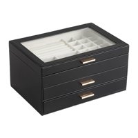 Ioensy - Caja De Almacenamiento De Joyas, Organizador De Joyas Portátil Para Pendientes, Pulseras, Viajes