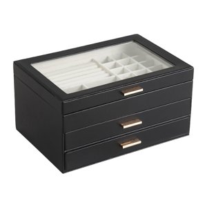 Ioensy - Caja De Almacenamiento De Joyas, Organizador De Joyas Portátil Para Pendientes, Pulseras, Viajes