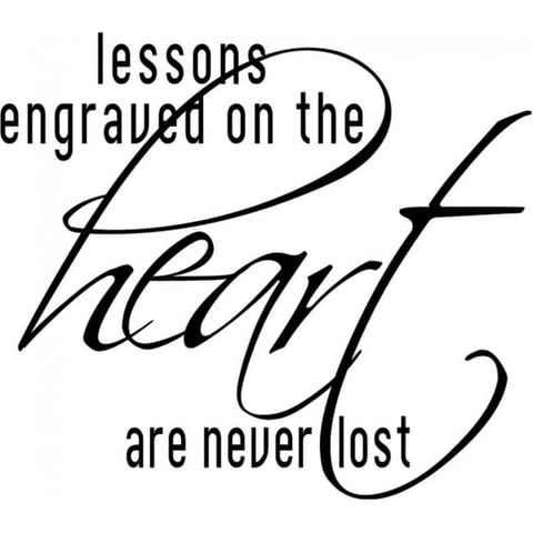 Rienda Libre Graphics - Decomural Lessons On The Heart Love Ws-15641
