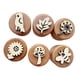 thumbnail image 1 of Sellos De Madera, Sellos Decorativos De Arcilla Para Hacer Tarjetas, Proyectos De Arte, Decoraciones De Primavera, 1 of 5