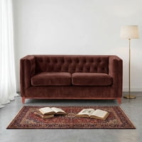 Latam Home - Sofa Roma 2 C Tela Velvet Chocolate