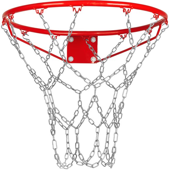 Red de baloncesto de cadena metálica LAO XUE 53 cm 12 anillos