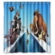 thumbnail image 1 of Cortina de ducha de la película Ice Age, juego de cortina de baño con ganchos, tamaño 66 x 72 pulgadas, 1 of 3