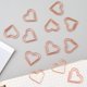 thumbnail image 5 of Clips de papel YALOJE con forma de corazón en oro rosado - 20 piezas, 5 of 7