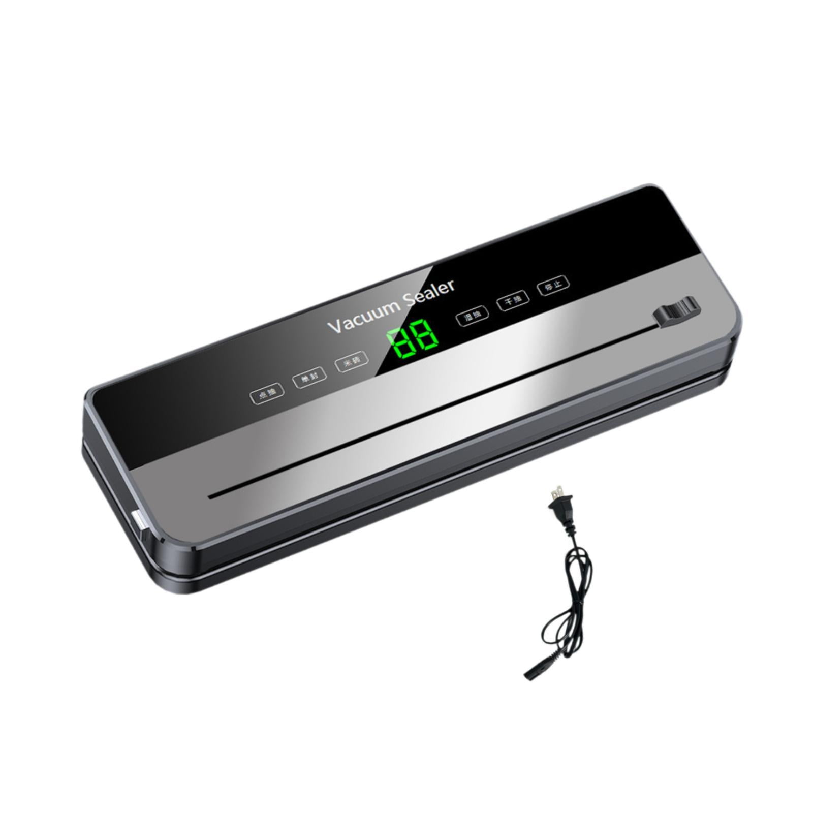 Ioensy - Máquina Selladora Al Vacío, Conveniente Cortadora Incorporada, Selladora De Alimentos Para El Hogar, Frutas, Color Gris