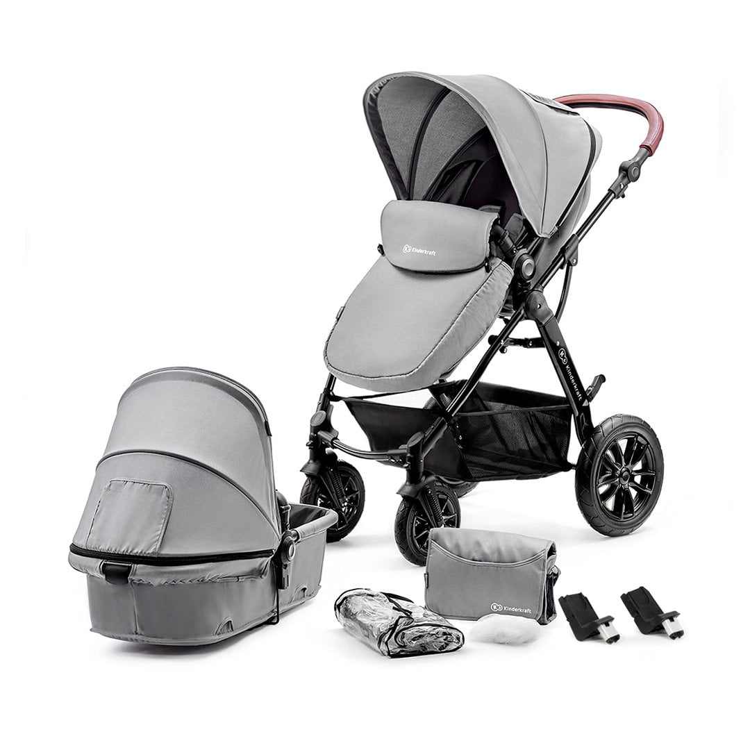 Kinderkraft - Coche De Paseo 2 En 1 Moov Gris