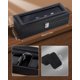 thumbnail image 4 of Caja de Relojes Uten de 6 Compartimentos con Tapa de Vidrio Todo Negro, 4 of 7