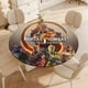 thumbnail image 4 of Mortal Kombat-theme Fitted Round Tablecloths Elastic Edged Table Covers Waterproof Table Cloth for Kitchen Holiday Party Tables Decor 120cm, 4 of 6