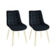 thumbnail image 5 of Pack de 4 Silla Comedor Tercio Roma Patas Doradas - Negro, 5 of 5
