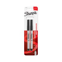 Rotuladores Permanentes Sharpie Ultra Fine Point, Negros, 2 Unidades