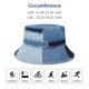 thumbnail image 5 of Sombrero de pescador GuangU Ripped Denim para mujer y hombre, clásico, 5 of 7