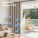 thumbnail image 4 of Cortinas opacas Joydeco, 274 cm de largo, 2 paneles Burg Linen, 4 of 9