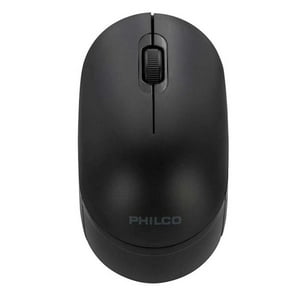 Philco - Mouse Inalambrico Usb Ergonomico 3 Botones Negro
