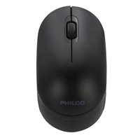 Philco - Mouse Inalambrico Usb Ergonomico 3 Botones Negro