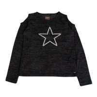 Polera Niña Negro Pillin