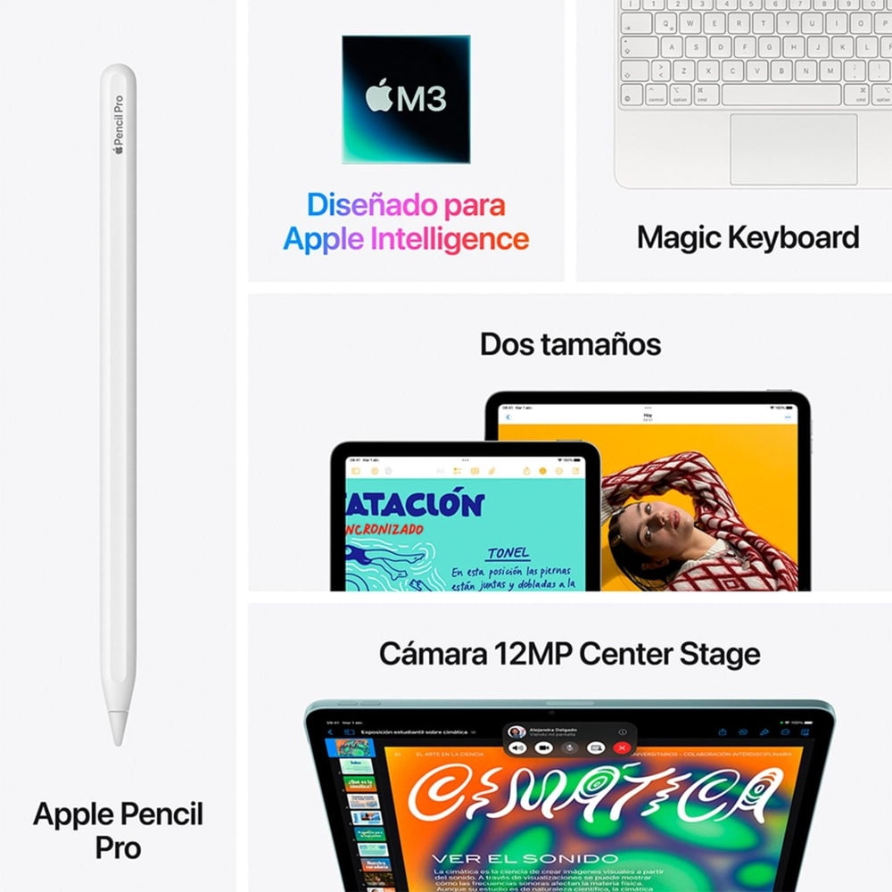 Apple iPad Air 13" M3 1TB Wi-Fi Blanco Estelar, foto 7