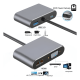 thumbnail image 2 of Hub adaptador USB-C 4 en 1 VGA HDMI USB 3.0 USB-C PD 4K, 2 of 3