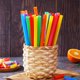 thumbnail image 4 of Pajitas CVNDKN Jumbo Smoothie, 200 unidades, plástico colorido, 21 cm, 4 of 7