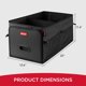 thumbnail image 3 of CADDY Rubbermaid plegable de 2 compartimentos negro, 3 of 8