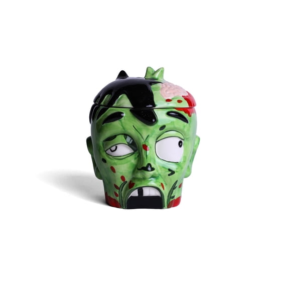 Frasco de Cerámica Cabeza de Zombie 23 cm Halloween - Frank & Mortis