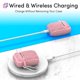 thumbnail image 3 of Funda para AirPods TalkWorks con llavero de silicona, color rosa, 3 of 6