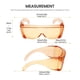 thumbnail image 3 of Gafas de seguridad Fit Over Calabria 3000, tamaño grande, color naranja, 3 of 8