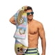 thumbnail image 5 of Pou Toalla de playa de secado rápido con diseño temático, regalo para mujeres y niñas, ideal para cumpleaños, fans, amantes de la música, uso en la playa o al aire libre, 78 × 150 cm, 5 of 6